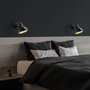 Opviq Lámpara de Pared de Metal Negra